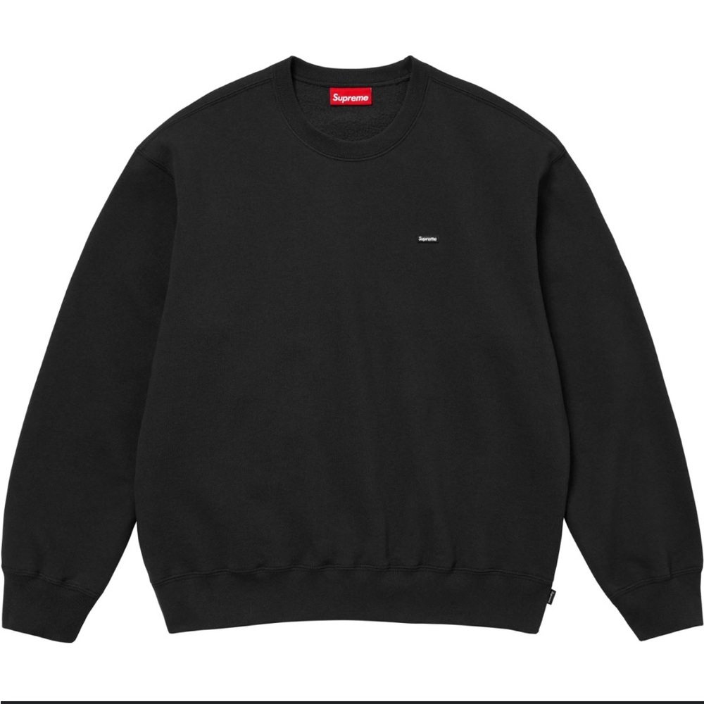Supreme Classic Washed Black Crewneck Sweater